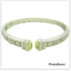 Tacori Yellow CZ sterling silver bracelet